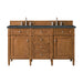 Brittany 60" Double Vanity Cabinet, Urban Gray