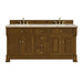 Brookfield 72" Double Vanity, Honey Oak, w/ 3 CM Phantome Eclos Top