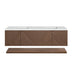 Marcello 72" Double Vanity, Chestnut w/ 3 CM Ethereal Noctis Top
