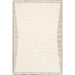 Pasargad Home Sutton Luxury Power Loom Striped Area Rug-12' 0" X 15' 0", Ivory/Grey pmf-548iv 12x15