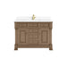 Brookfield 48" Single Vanity, Honey Oak, w/ 3 CM Phantome Eclos Top