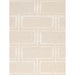 Pasargad Home Edgy Collection Hand-Tufted Bamboo Silk & Wool Area Rug, 7' 9" X 9' 9", Ivory pvny-23 8x10
