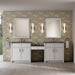 James Martin Vanities Bellshire 96" Dual Vanity Set with 24" Make-Up Counter