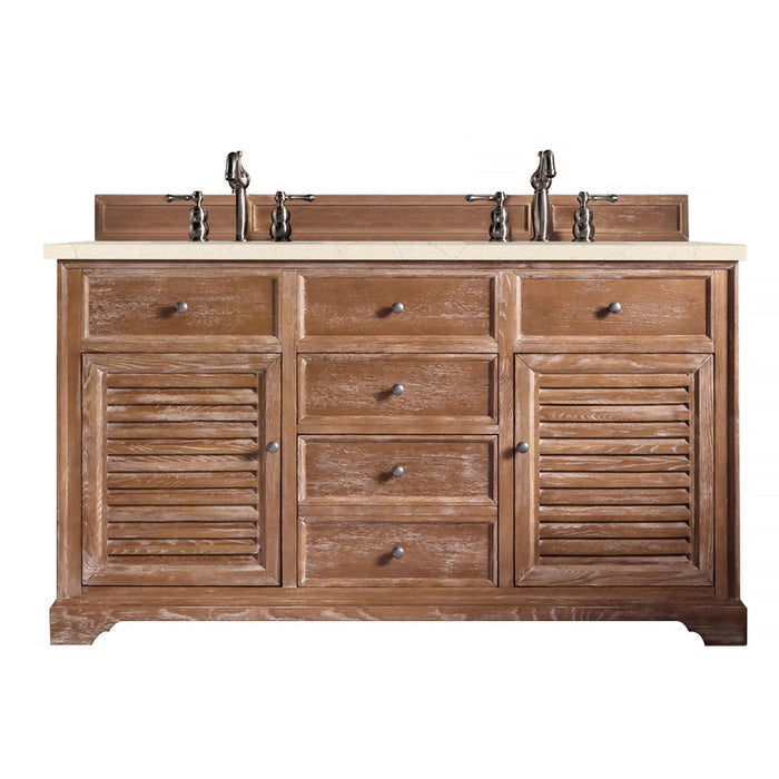 James Martin Vanities Savannah 60" Driftwood Double Vanity