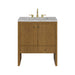 Hudson 30" Single Vanity, Honey Oak w/ 3 CM Victorian Silver Silestone Top