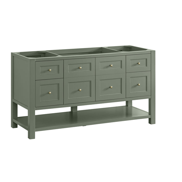 Breckenridge 60" Single Vanity, Light Natural Oak w/ 3 CM Parisien Bleu Top