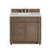 Bristol 36" Single Vanity, Whitewashed Walnut w/ 3 CM Lime Delight Silestone Top
