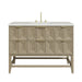 Emmeline 48" Single Vanity, Pebble Oak w/ 3 CM Lime Delight Silestone Top