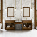 James Martin Vanities Bellshire 96" Dual Vanity Set with 24" Make-Up Counter