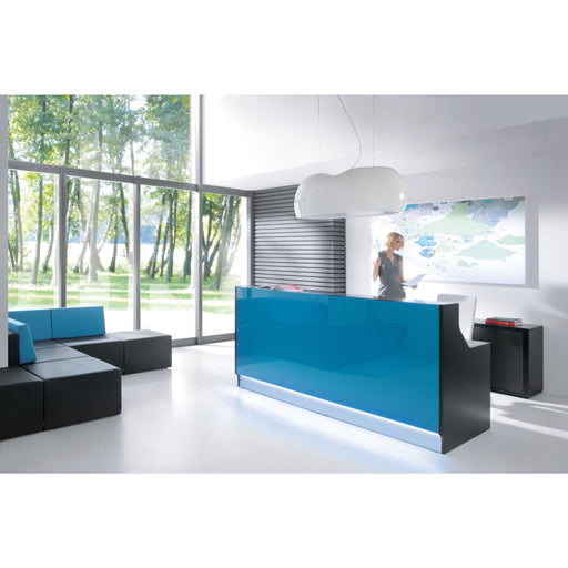 MDD Linea Modern Modular Reception Desk 96.6" x 32.4" LIN25