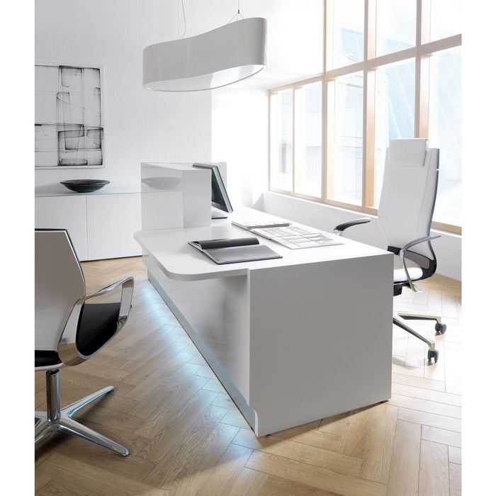 MDD Linea Modern Modular Reception Desk 104.3" x 45.2" LIN35L