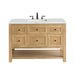 Breckenridge 48" Single Vanity, Bright White, w/ 3 CM Tajnar Eclos Top w/FreePower Wireless Charger