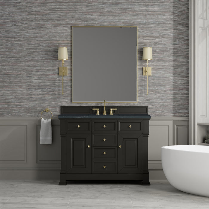 Brookfield 48" Single Vanity, Pecan, w/ 3 CM Phantome Eclos Top