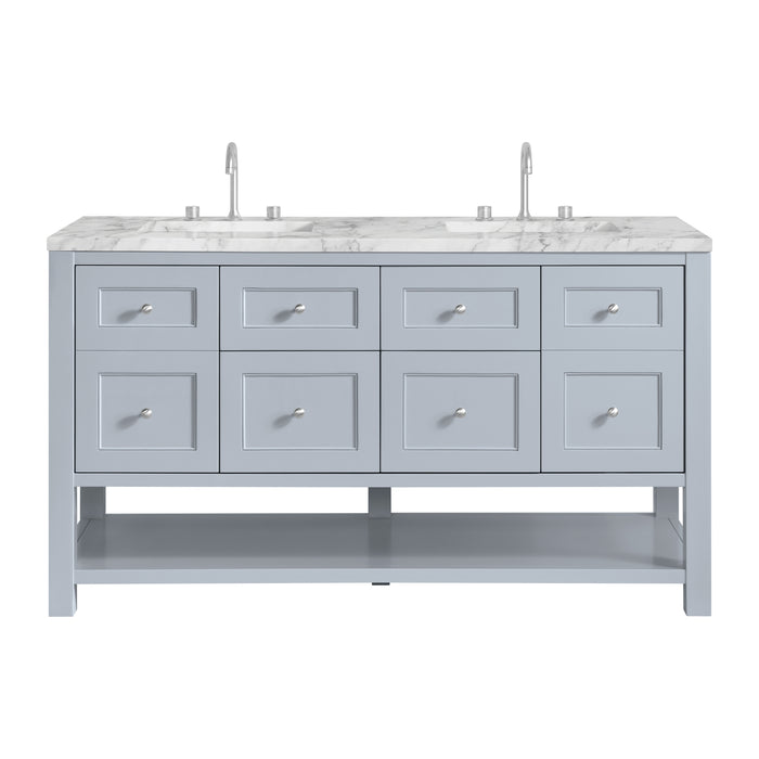Breckenridge 60" Double Vanity, Smokey Celadon