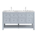 Breckenridge 60" Double Vanity, Smokey Celadon