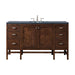 Addison 60" Single Vanity, Mid-Century Acacia w/ 3 CM Charcoal Soapstone Silestone Top