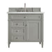 Brittany 36" Single Vanity, Urban Gray w/ 3 CM Ethereal Noctis Silestone Top
