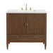 Myrrin 36" Vanity, Mid Century Walnut