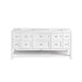 Breckenridge 72" Double Vanity, Whitewashed Oak w/ 3 CM White Zeus Silestone Top