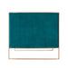 Manhattan Comfort Trillium 57.48 in. Aqua Blue and Gold Velvet 2-Seater Loveseat