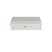 Bellshire 24" Drawer Unit, Bright White w/ 3 CM Lime Delight Silestone Top