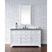 James Martin Vanities Savannah 60" Bright White Single Vanity