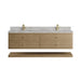 Allamari 72" Double Vanity, Sable w/ 3 CM Tajnar Eclos Top