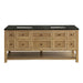 Breckenridge 72" Double Vanity, Light Natural Oak w/ 3 CM Carrara Marble Top