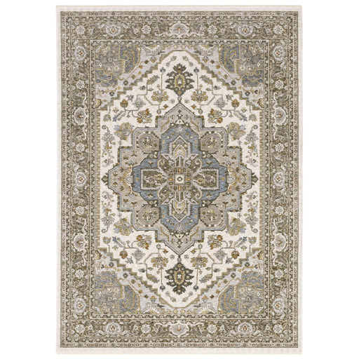 Oriental Weavers Maharaja 1144Y Ivory/ Gold 7'10"" x 10'10"" Indoor Area Rug M1144Y240340ST