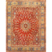 Pasargad Mamluk Collection Hand-Knotted Lamb's Wool Area Rug-8'10"X11'6" PML-6 9x12