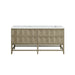 Emmeline 72" Double Vanity, Pebble Oak w/ 3 CM Ethereal Noctis Top