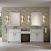 James Martin Vanities Bellshire 96" Dual Vanity Set with 24" Make-Up Counter