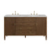 Myrrin 60" Double Vanity, Bright White