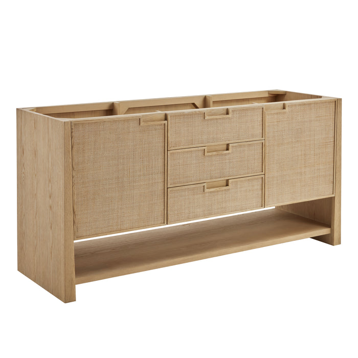 Solene 72" Double Vanity, Seaside Oak