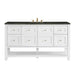 Breckenridge 60" Single Vanity, Bright White, w/ 3 CM Phantome Eclos Top