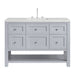 Breckenridge 48" Single Vanity, Smokey Celadon w/ 3 CM Carrara Marble Top