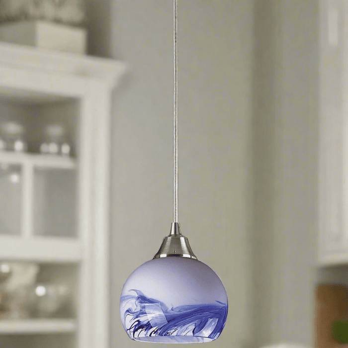 Elk Lighting Mela Satin Nickel Mini Pendant