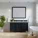 Brittany 60" Single Vanity, Pecan w/ 3 CM Parisien Bleu Silestone Top