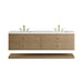 Allamari 72" Double Vanity, Dune Mist w/ 3 CM Siberian Silestone Top