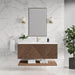 James Martin Marcello 48" Single Bathroom Vanity in Chestnut, shown in a bathroom setting