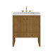 Hudson 30" Single Vanity, Honey Oak w/ 3 CM Ethereal Noctis Silestone Top