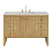 Hudson 48" Single Vanity, Honey Oak w/ 3 CM Siberian Silestone Top w/FreePower Wireless Charger