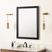 James Martin Glenbrooke 30" Mirror in Black Onyx, shown in a bathroom setting