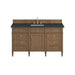 Brittany 60" Single Vanity, Bright White w/ 3 CM Parisien Bleu Silestone Top