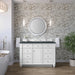 Bristol 48" Single Vanity, Whitewashed Walnut, w/ 3 CM Tajnar Eclos Top w/FreePower Wireless Charger