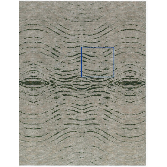 Pasargad Home Modern Collection Hand-Knotted Silk & Wool Area Rug- 2' 0" X 2' 0" PLV-20138 2x2