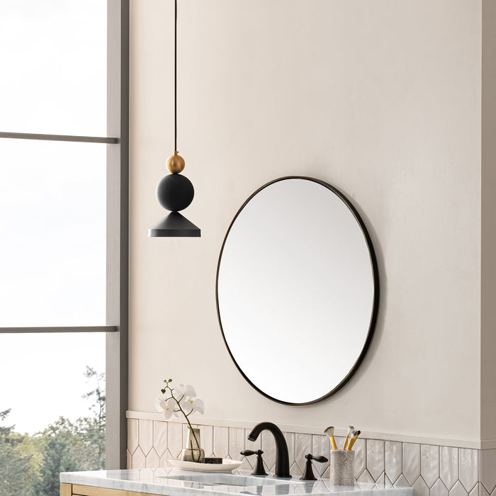 James Martin Vanities Rohe 30" Round Mirror