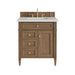 Brittany 30" Single Vanity, Pecan w/ 3 CM Lime Delight Silestone Top