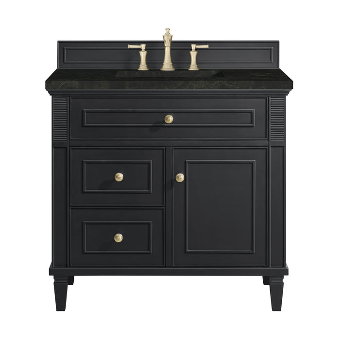 Lorelai 36" Single Vanity, Black Onyx, w/ 3 CM Phantome Eclos Top