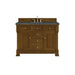 Brookfield 48" Single Vanity, Honey Oak w/ Single Hole 3 CM White Zeus Silestone Top & Backsplash